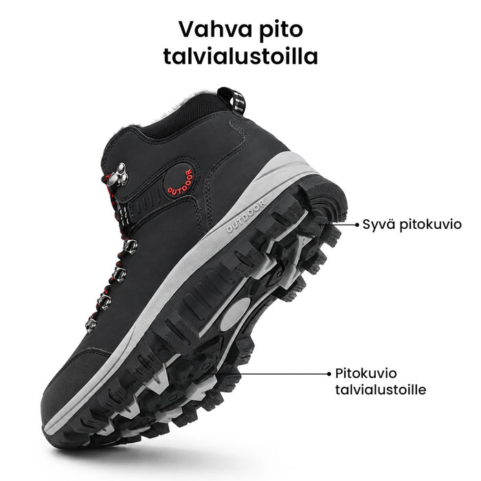 Lämpimästi vuoritut talvikengät