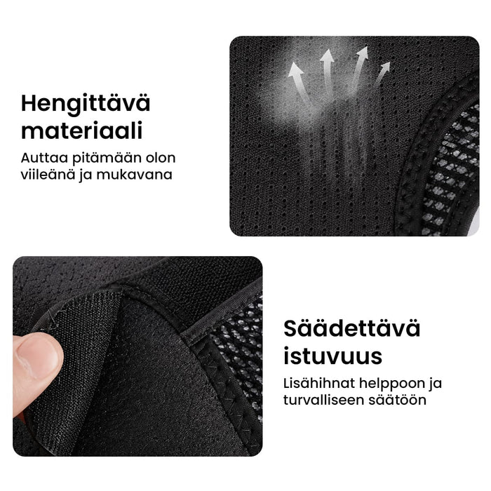 Olkatuki lämpö- ja hierontatoiminnolla