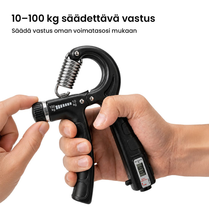 Säädettävä käsipuristin 10–100 kg