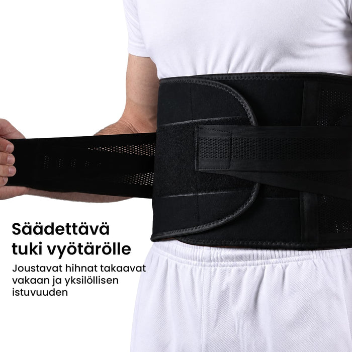 Tukivyö selälle ja vyötärölle