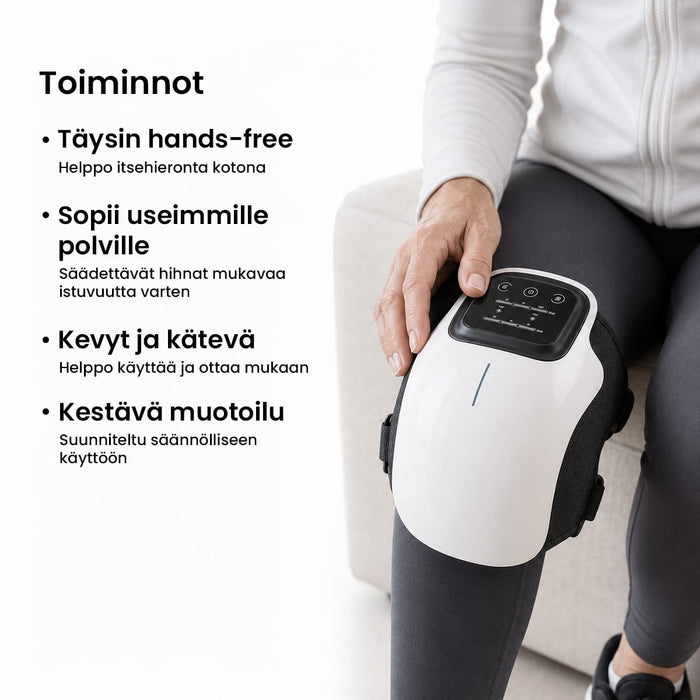 Polvihierontalaite lämmöllä ja värinällä