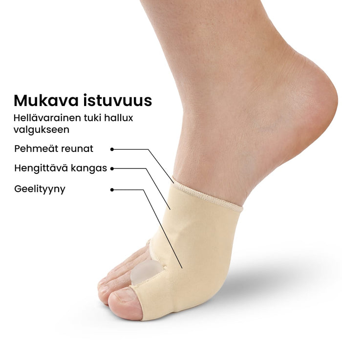Hallux valgus -suoja geelityynyllä