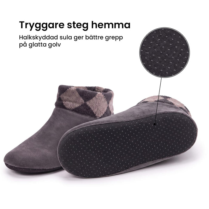 Vartalokauppa Lämpimät sisätossut liukuesteellä
