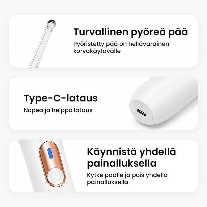 Sähköinen korvanpuhdistin