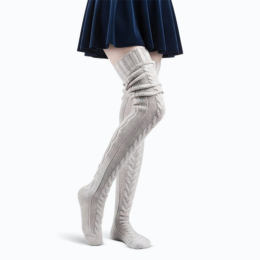 Kroppsbutiken benstr Harmaa Cozysocks - Lämpimät ja mukavat polvisukat