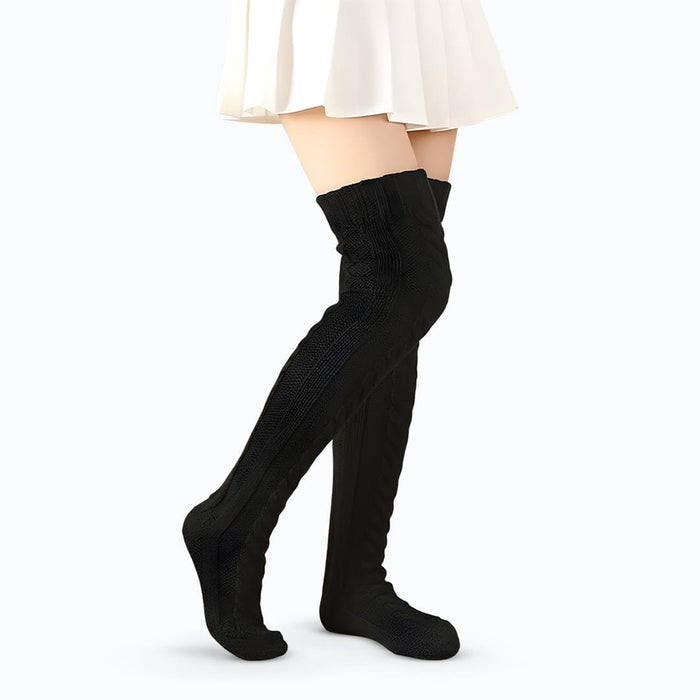 Kroppsbutiken benstr Musta Cozysocks - Lämpimät ja mukavat polvisukat