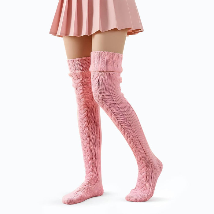 Kroppsbutiken benstr Rosa Cozysocks - Lämpimät ja mukavat polvisukat