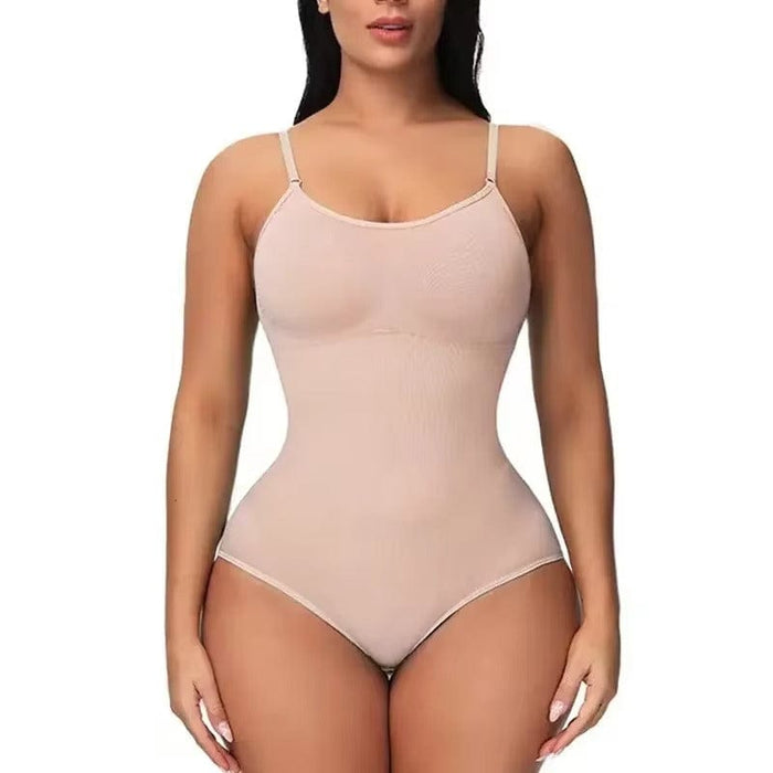 Kroppsbutiken bodyshaper Beige / S Saumaton bodysuit-muotoileva alusvaate