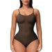 Kroppsbutiken bodyshaper Brun / S Saumaton bodysuit-muotoileva alusvaate