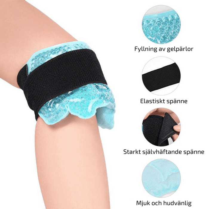 Kroppsbutiken geelipakkaus Oletusotsikko Keltainen pakkaus kylmää ja lämpöä varten