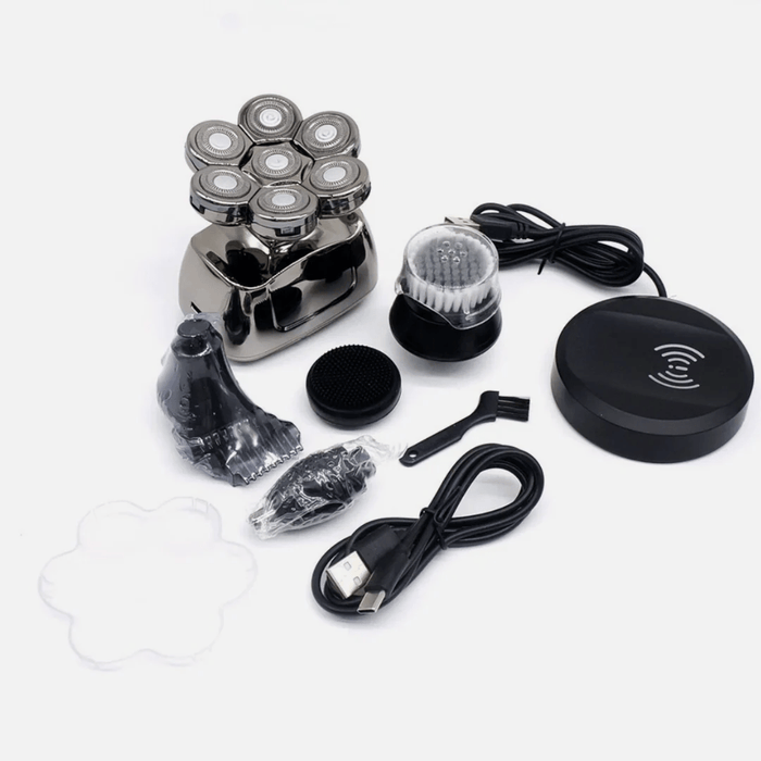 Kroppsbutiken Hiustenmärkäri Sähkökäyttöinen pääntiehoitolaite - 7-in-1 Partakoneen pää 7D (monitoiminen)