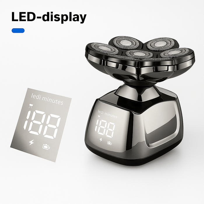 Kroppsbutiken Hiustenmärkäri Sähkökäyttöinen pääntiehoitolaite - 7-in-1 Partakoneen pää 7D (monitoiminen)