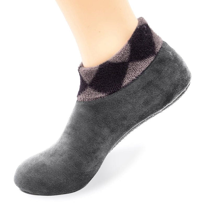 Kroppsbutiken Innetossut Yksi koko (37-42) / Harmaa Lämpimät sisäkäyttöön tarkoitetut tossut liukumisen estolla