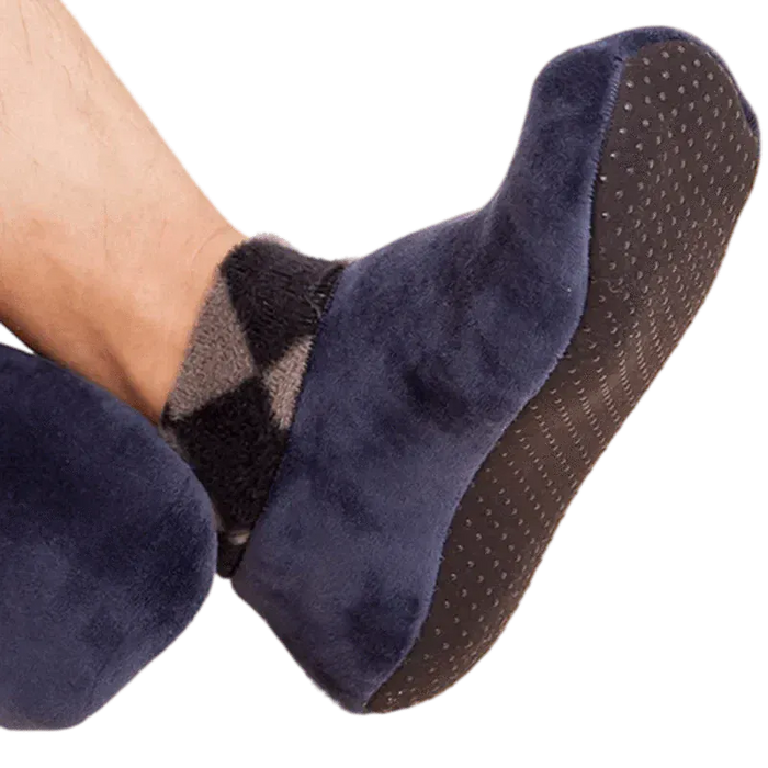 Kroppsbutiken Innetossut Yksi koko (37-42) / Merensininen Lämpimät sisäkäyttöön tarkoitetut tossut liukumisen estolla