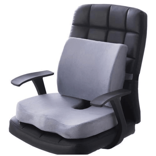 Kroppsbutiken Istuinkuski Harmaa Istuinosan (selkänoja muistivaahtomuovilla)