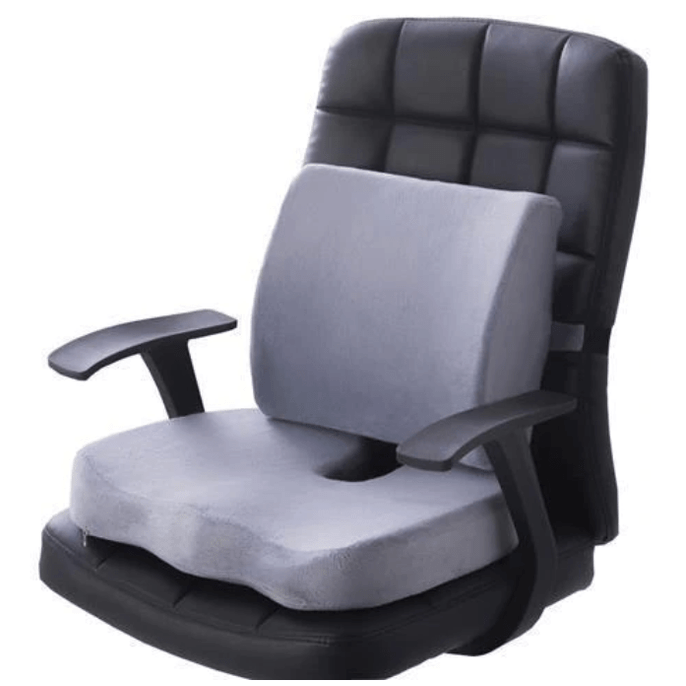 Kroppsbutiken Istuinkuski Harmaa Istuinosan (selkänoja muistivaahtomuovilla)