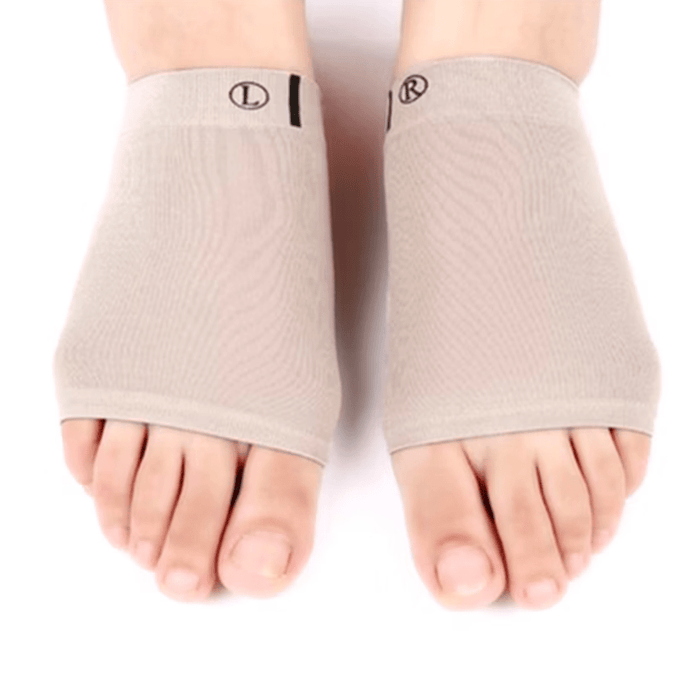 Kroppsbutiken Jalkapohja Beige Pohjallistuettu sukan tuki (2 kpl)