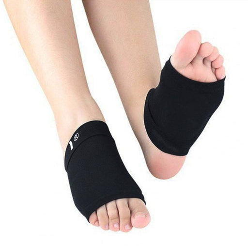 Kroppsbutiken Jalkapohja Musta Pohjallistuettu sukan tuki (2 kpl)