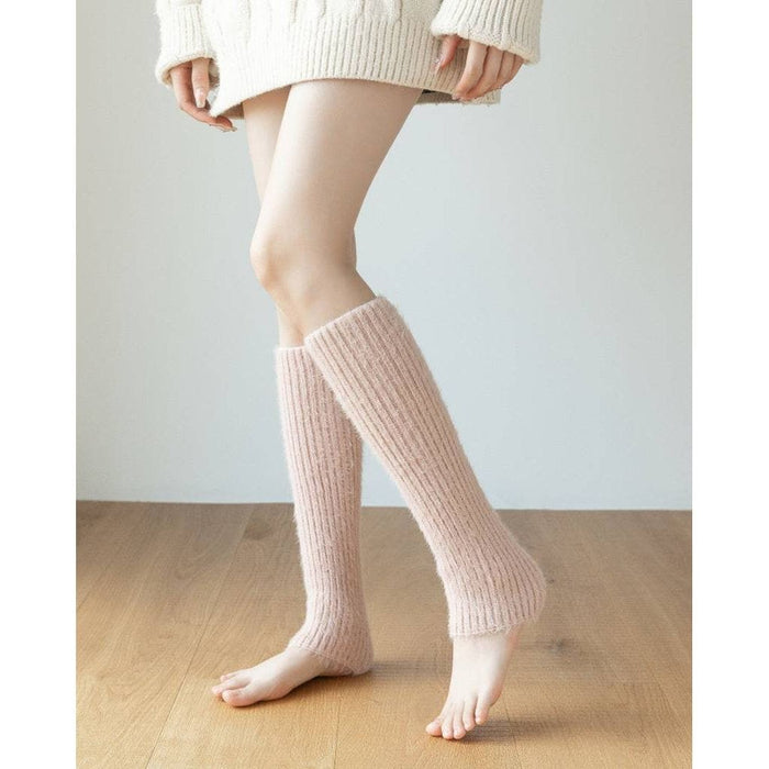 Kroppsbutiken Jalkasukat Vaaleanpunainen Kasmirinlahkeet