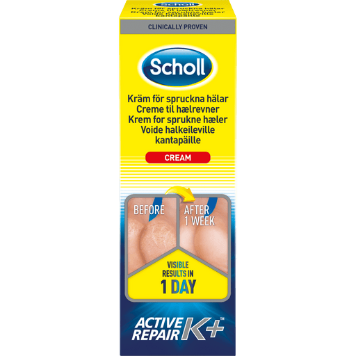 Kroppsbutiken Jalkavoide Oletusotsikko SCHOLL AKTIV K+ KRÄM 60ML