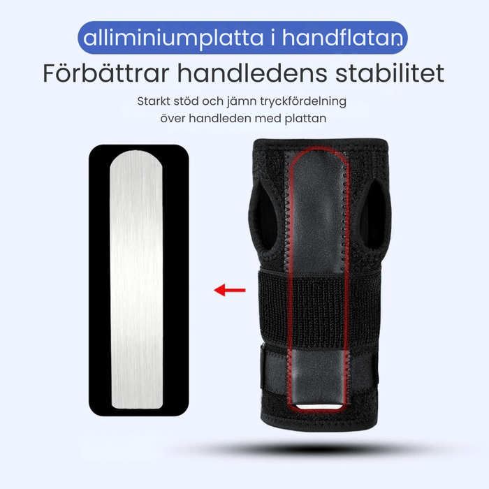 Kroppsbutiken Käsittelytuki Vasen & oikea / Yksi koko Käsituki KarpalTunnelisyndrooma (säätökelpoinen)