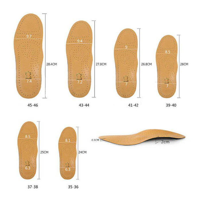 Kroppsbutiken Kenkäpohjat Kenkäinsertit PU-nahkaa