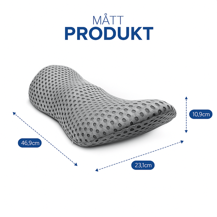 Kroppsbutiken Lannerunko tyyny Harmaa Lantion tukityyny (muistivaahto)