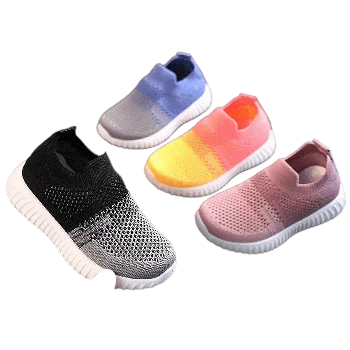 Kroppsbutiken Lasten kengät Punankeltainen / 22 Lasten kangastossut