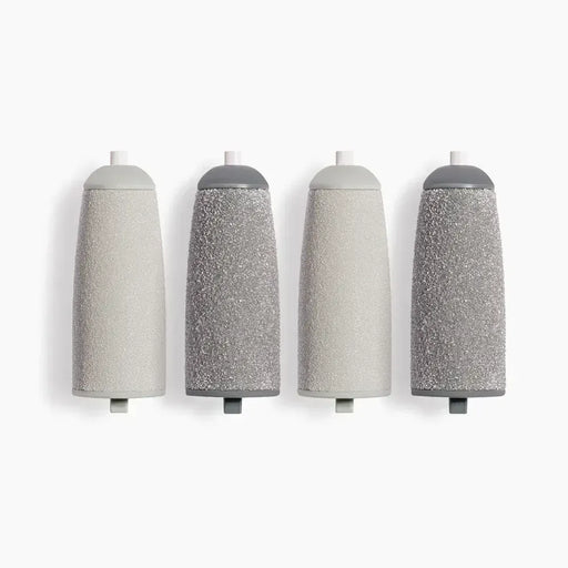 Kroppsbutiken Lisäjalkahoito-rullat (2x harmaa + 2x musta) Sähkökynsikoneet - Lisähiontapäitä (2+2)