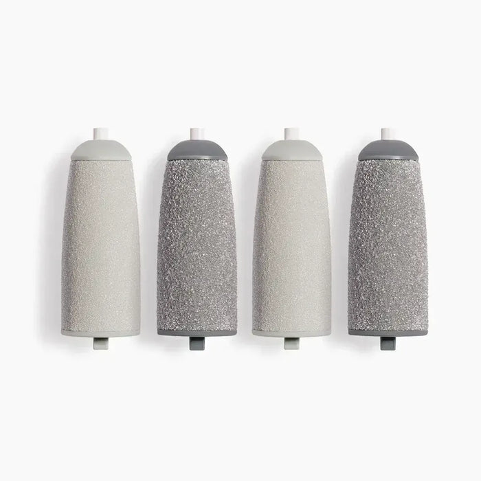 Kroppsbutiken Lisäjalkahoito-rullat (2x harmaa + 2x musta) Sähkökynsikoneet - Lisähiontapäitä (2+2)