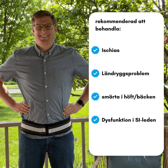 Kroppsbutiken Lonkkatuki Lantionauha (tuki lantioon ja alaselkään)