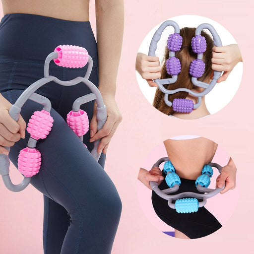 Kroppsbutiken Massaasi Harmaa/sininen Hierontarulla (käsi, jalka & niska)