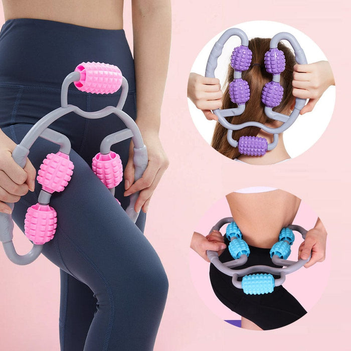 Kroppsbutiken Massaasi Harmaa/sininen Hierontarulla (käsi, jalka & niska)