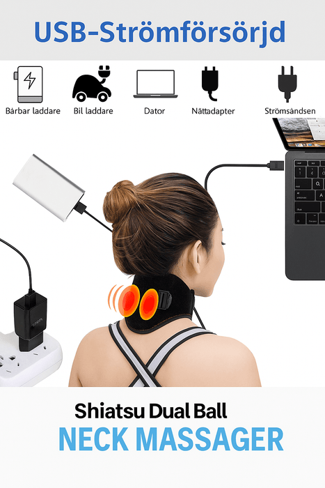 Kroppsbutiken Niskatuki Musta Alhainen lämpötila (USB, lämpötilansäädin)