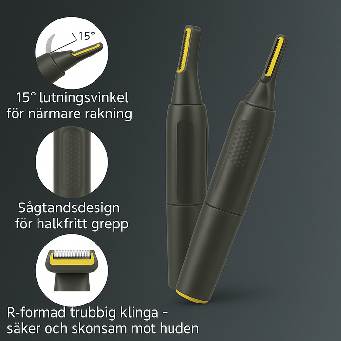 Kroppsbutiken Nokantrimmeri Oletusotsikko Nenäsakartrimmaaja LED:illä (2 lisäosaa)