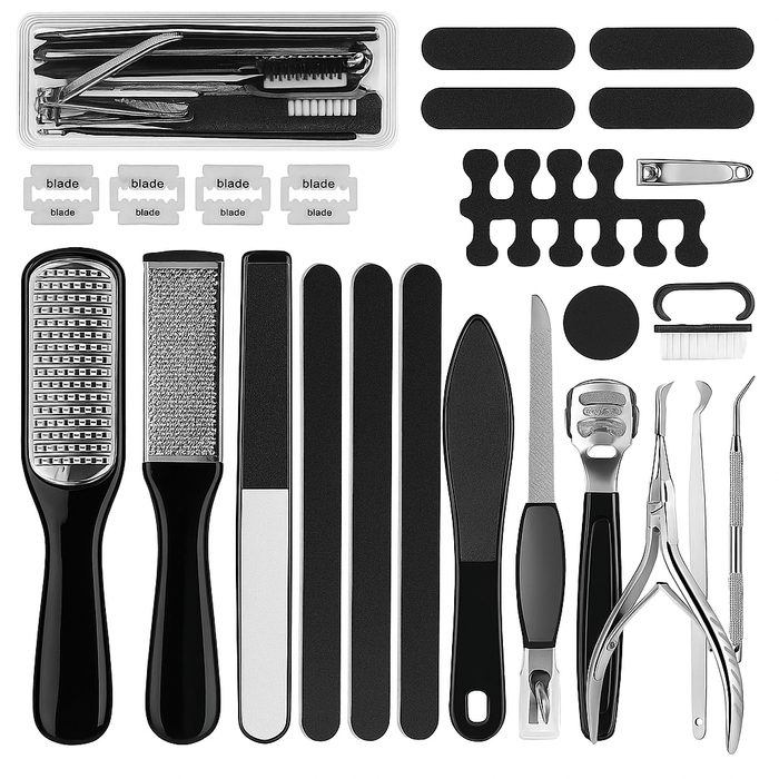 Kroppsbutiken Pedikyyri Oletusotsikko Pedikyyri- ja jalkahoitosetti 23 osaa