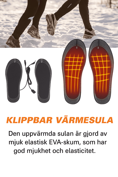 Kroppsbutiken Pohjallinen Lämpiävä sisäpohja (USB)