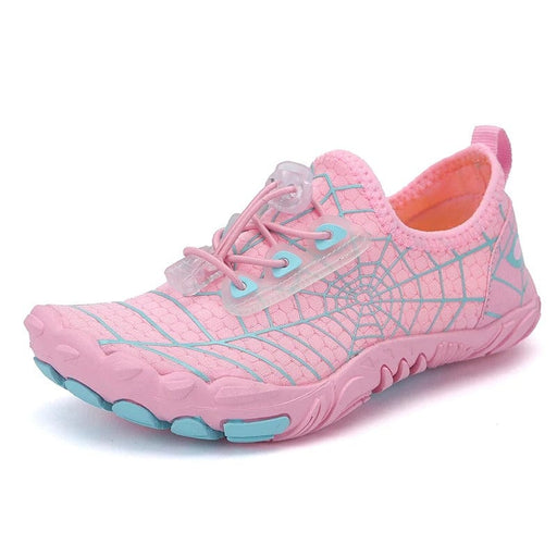 Kroppsbutiken Pohjattomat kengät lapsille Rosa / 28 Paljasjalkakengät lapsille spider