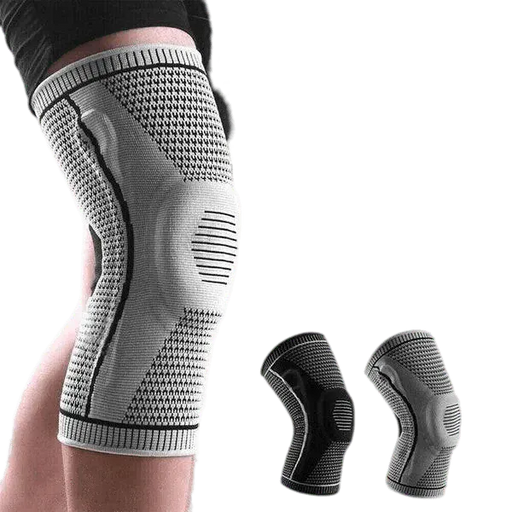 Kroppsbutiken Polvi-tuki Harmaa / S Polvisuojat (elastinen tuki)