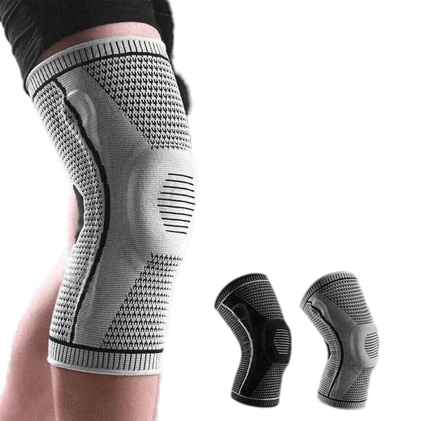 Kroppsbutiken Polvi-tuki Harmaa / S Polvisuojat (elastinen tuki)