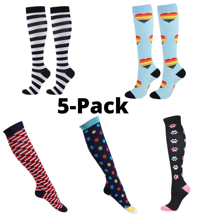 Kroppsbutiken puristiset sukat S/M Painepidennys sukat 5-pack (30 mmHg)