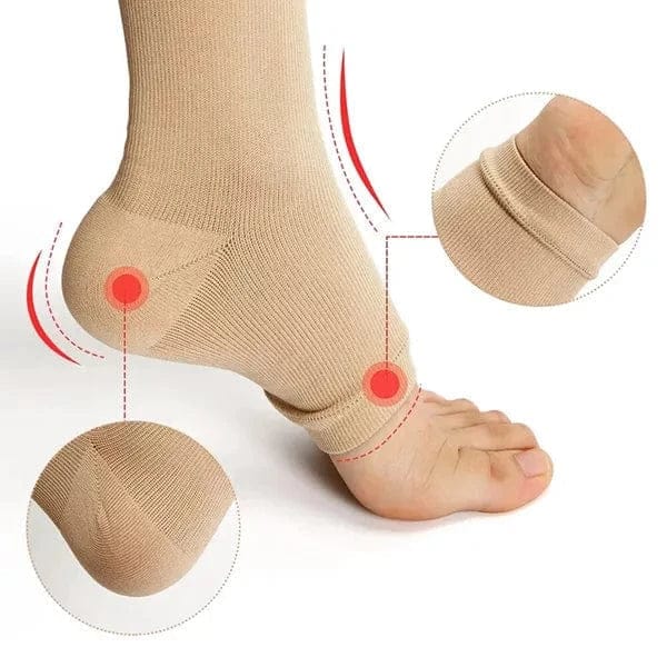 Kroppsbutiken puristusfictionit Puristussukat (vetoketju)