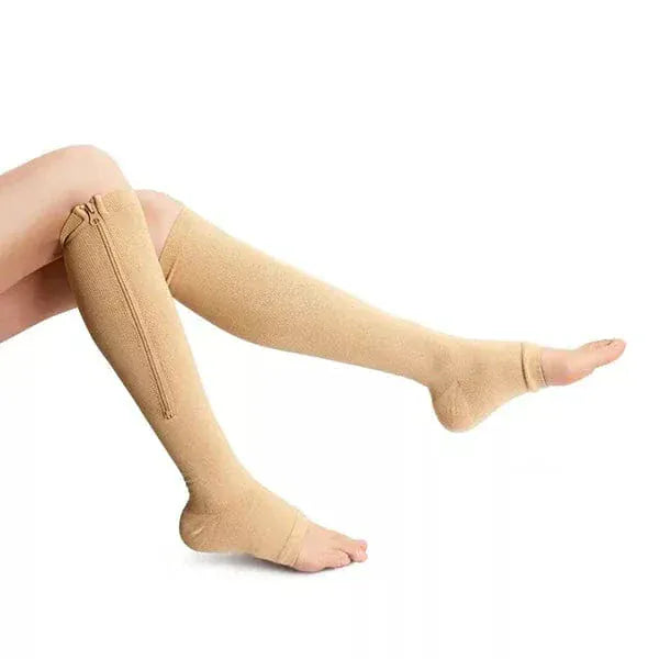 Kroppsbutiken puristusfictionit Puristussukat (vetoketju)