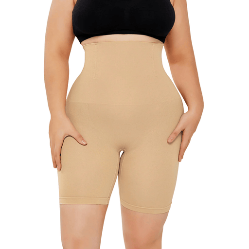 Kroppsbutiken Shapewear Beige / XS/S Korkeavyötäröiset muotoilevat shortsit