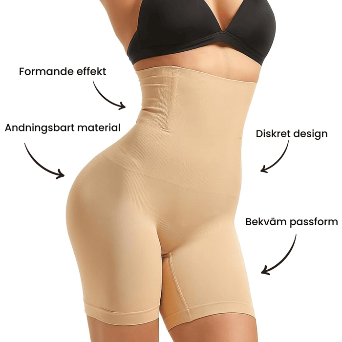 Kroppsbutiken Shapewear Korkeavyötäröiset muotoilevat shortsit