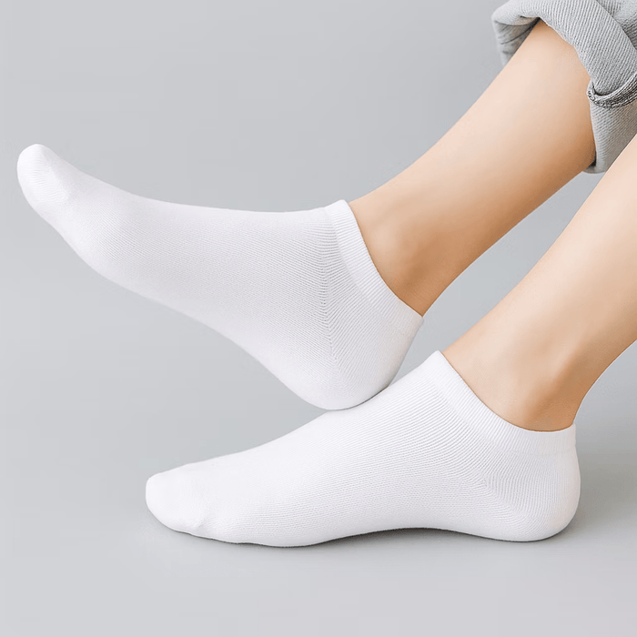 Kroppsbutiken Sukat Oletusotsikko Valkoiset nilkkasukat (10 par)