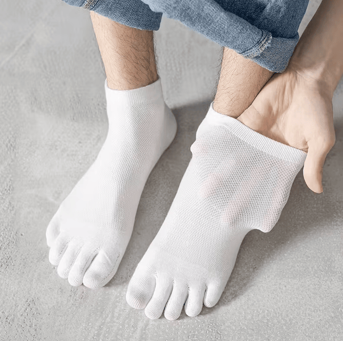 Kroppsbutiken Sukat Vita nilkkasukat (varvasuket)