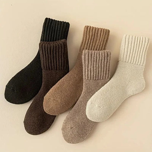 Kroppsbutiken Sukat Yksi koko Ylätoppagat lämpimät sukat (5-pack)