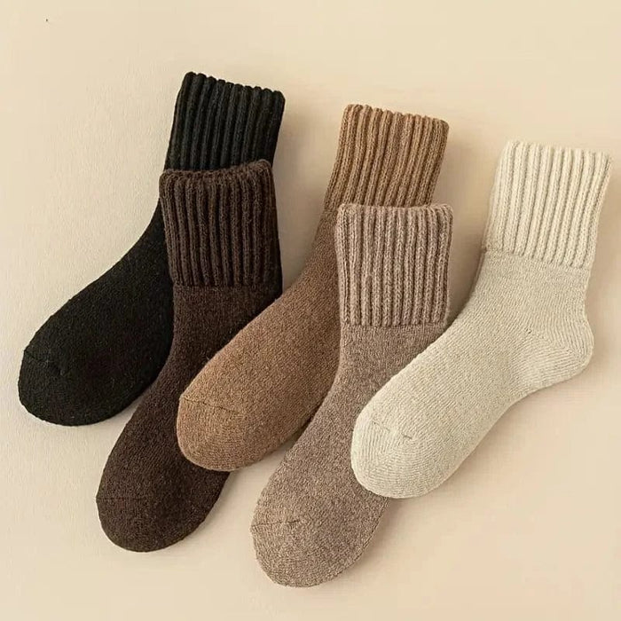 Kroppsbutiken Sukat Yksi koko Ylätoppagat lämpimät sukat (5-pack)