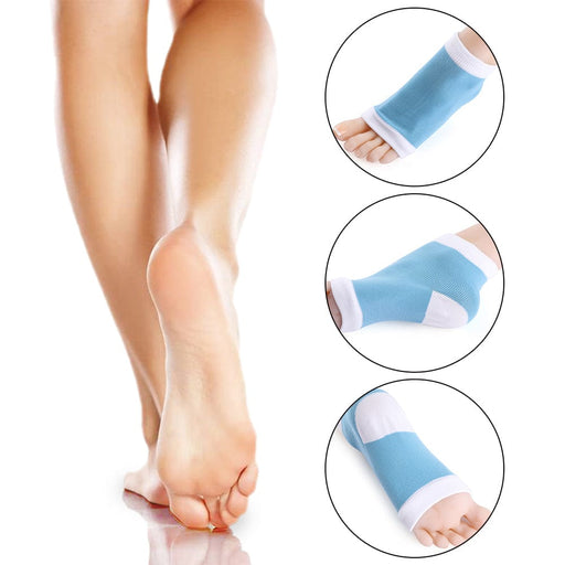 Kroppsbutiken Tukisukat Sininen Geelipohjalliset sukat (kantapää)